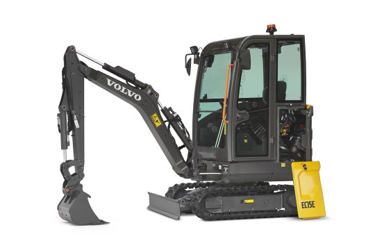 VOLVO EC15E - Volvo ec15e linksvoor kap open - Volvo EC15E