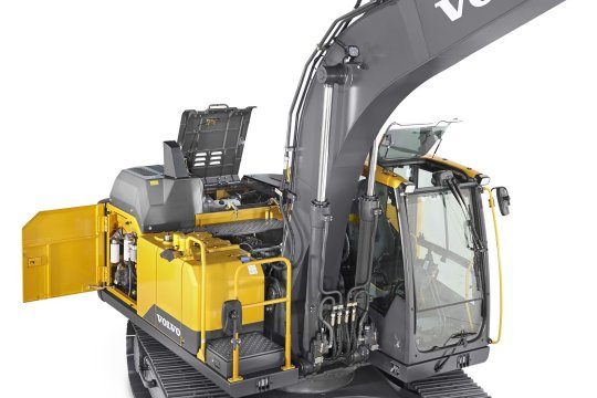 VOLVO EC160EL - Volvo ec160e rechtsvoor kap open - Volvo EC160EL