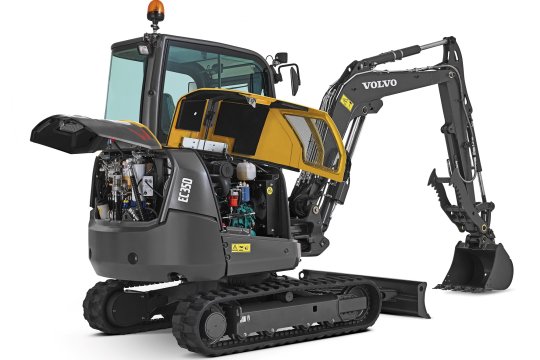 VOLVO EC35D - Volvo ec35d rechtsachter kap open - Volvo EC35D