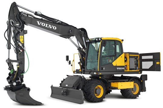 VOLVO EW160E - Volvo ew160e linksvoor kap open - Volvo EW160E