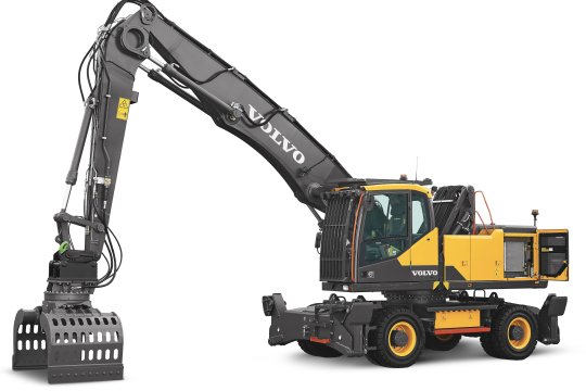 VOLVO EW240E MH - Volvo ew240e mh linksvoor kap open 1 - Volvo EW240E MH